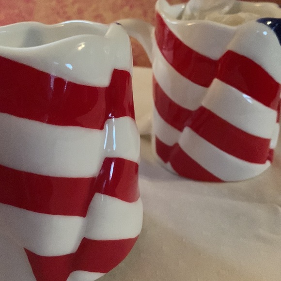 American Flag. Patriot mugs. New, never used/ No box. Red, White and Blue - Picture 5 of 7